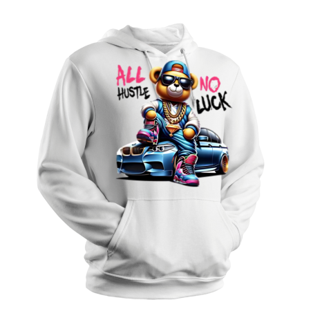 All Hustle Gray hoodie
