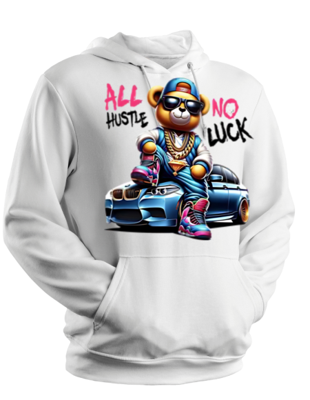 All Hustle Gray hoodie