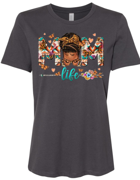 Mom Life Turquoise Woman