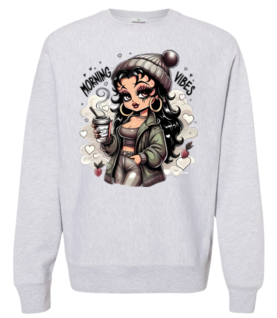 Sweatshirt Betty Boop Morning Vibes