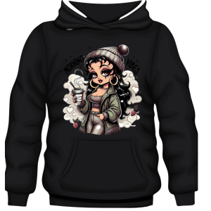 Hoodie Betty Boop Morning Vibes