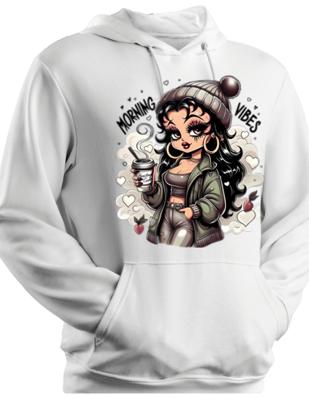 Hoodie Betty Boop Morning Vibes