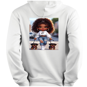 Hoodie Cute Girl Walking Dogs