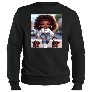 Sweatshirt Cute Girl Walking Dogs